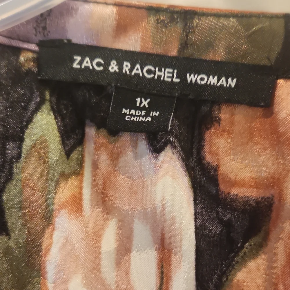 Za & Rachel Floral Long Sleeve Women's Top - Picture 2 of 7